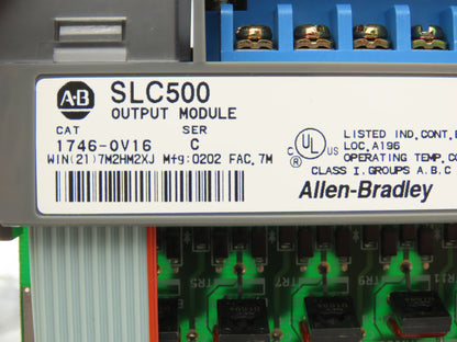 Allen Bradley 1746-OV16 SLC500 Series C Output Module 10-50VDC 1746-RL53