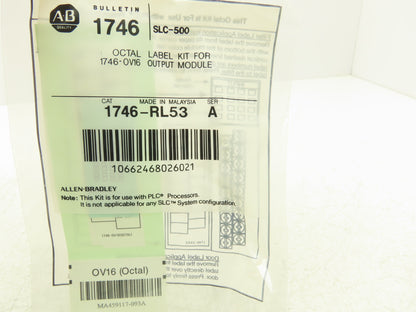 Allen Bradley 1746-OV16 SLC500 Series C Output Module 10-50VDC 1746-RL53