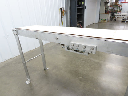 14"x 71"L Aluminum Belt Conveyor 12" Belt 115V Variable Speed 144FPM