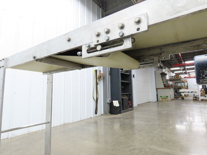 14"x 71"L Aluminum Belt Conveyor 12" Belt 115V Variable Speed 144FPM
