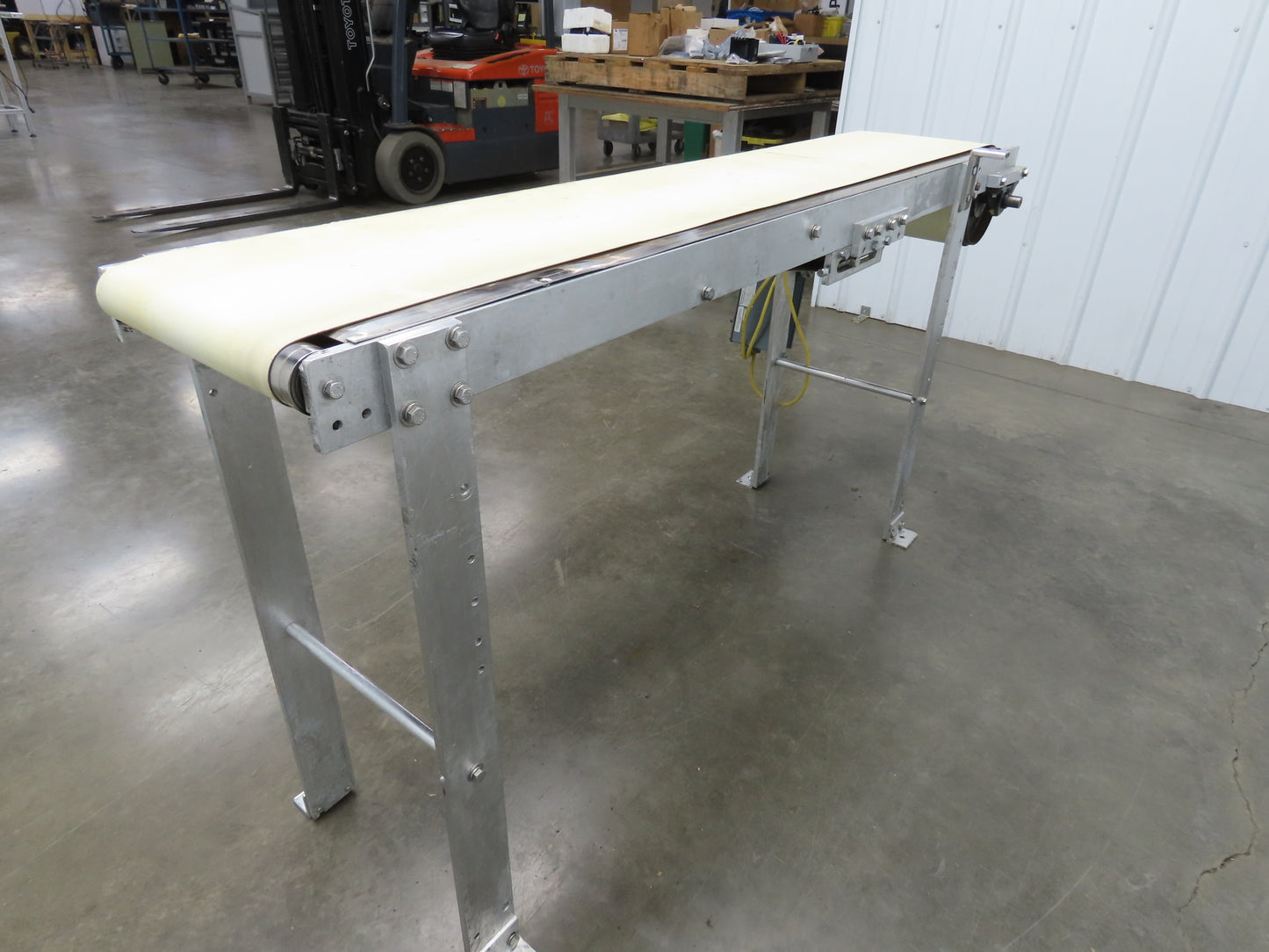 14"x 71"L Aluminum Belt Conveyor 12" Belt 115V Variable Speed 144FPM