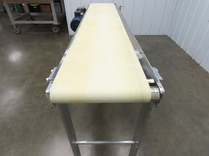 14"x 71"L Aluminum Belt Conveyor 12" Belt 115V Variable Speed 144FPM