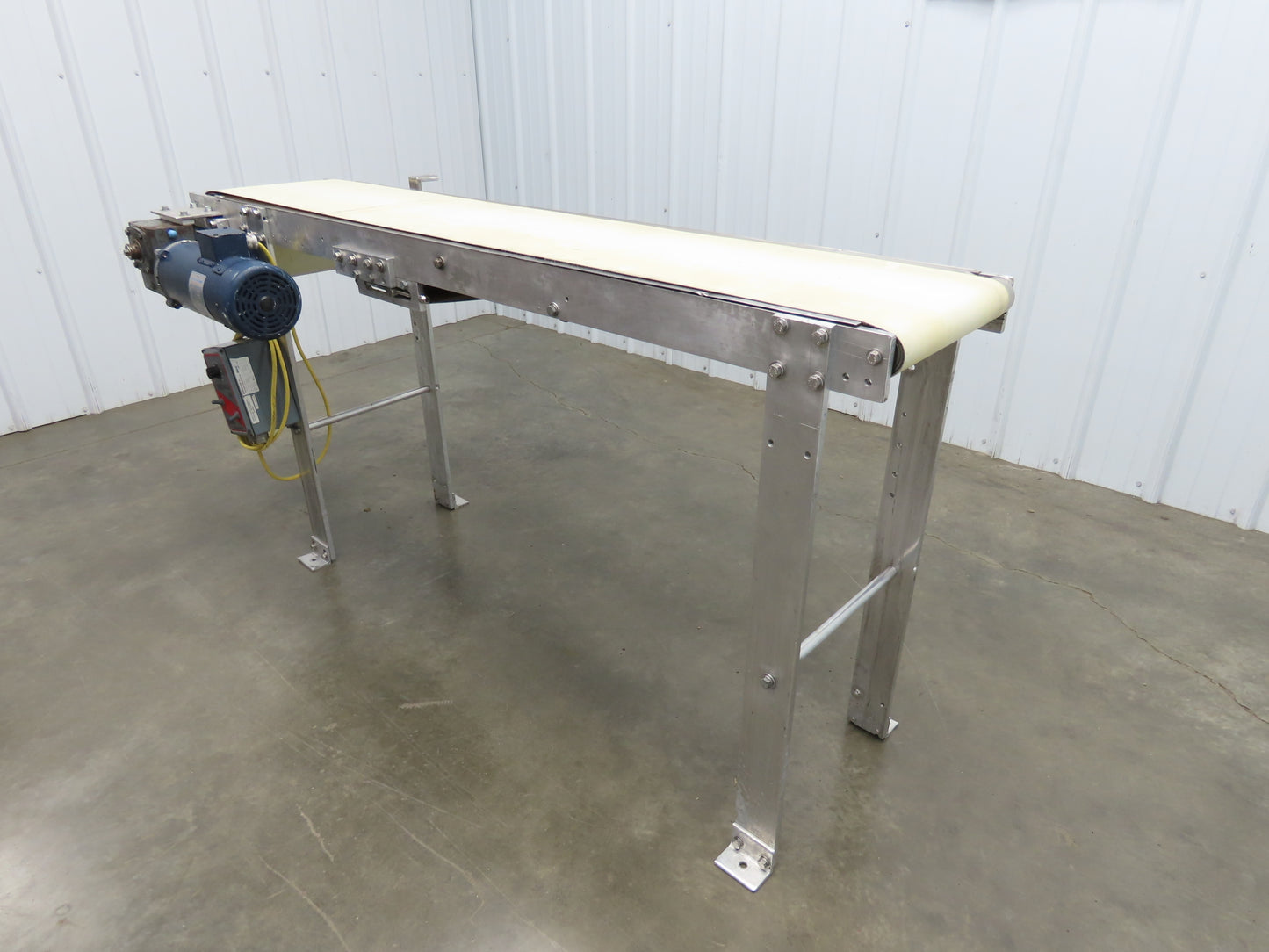 14"x 71"L Aluminum Belt Conveyor 12" Belt 115V Variable Speed 144FPM