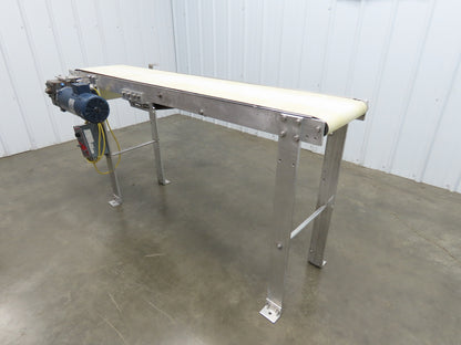 14"x 71"L Aluminum Belt Conveyor 12" Belt 115V Variable Speed 144FPM