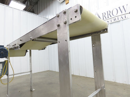 14"x 71"L Aluminum Belt Conveyor 12" Belt 115V Variable Speed 144FPM