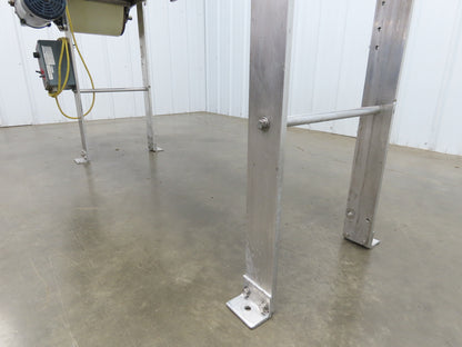 14"x 71"L Aluminum Belt Conveyor 12" Belt 115V Variable Speed 144FPM