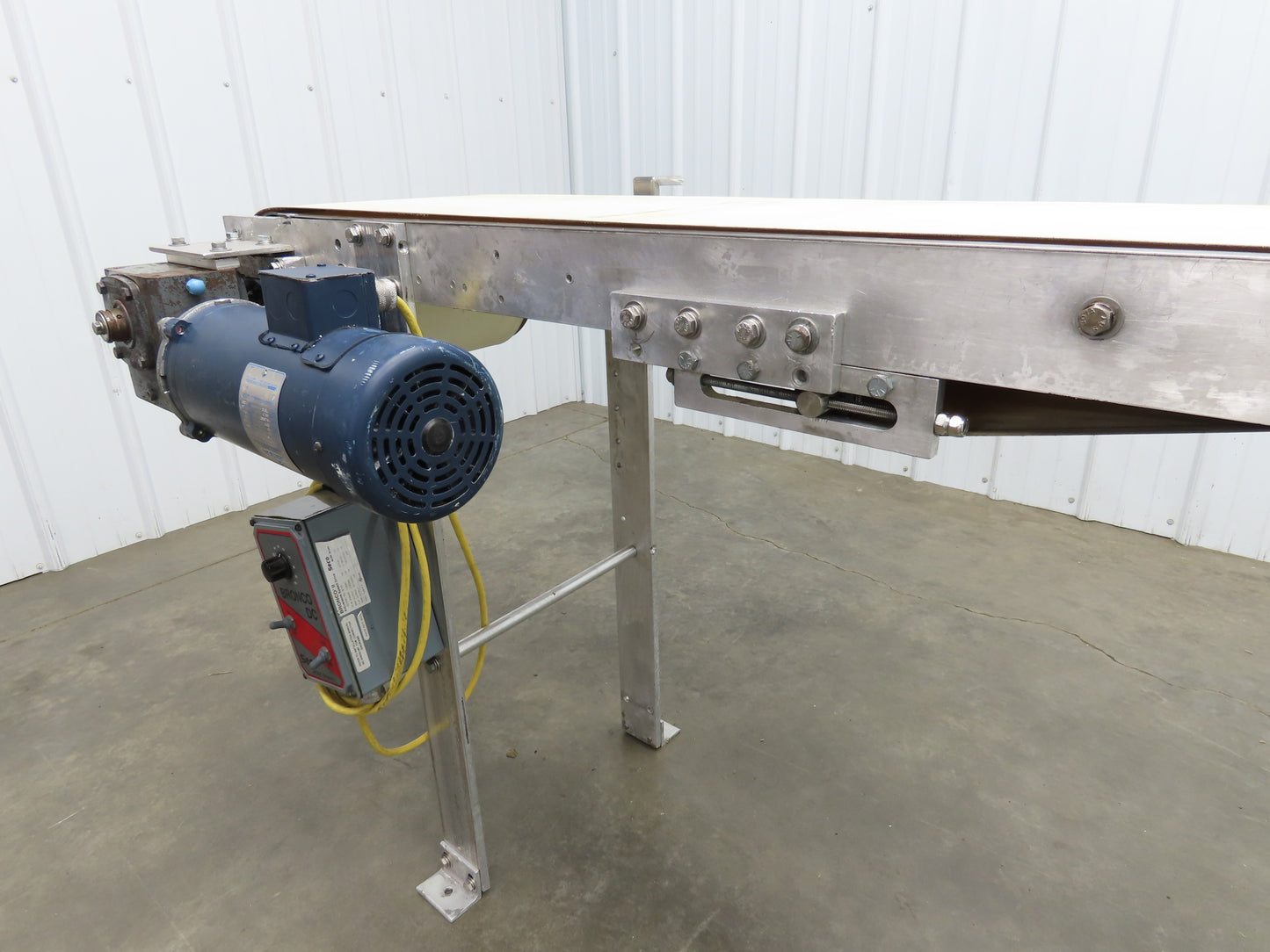14"x 71"L Aluminum Belt Conveyor 12" Belt 115V Variable Speed 144FPM