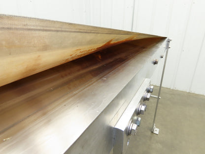 14"x 71"L Aluminum Belt Conveyor 12" Belt 115V Variable Speed 144FPM