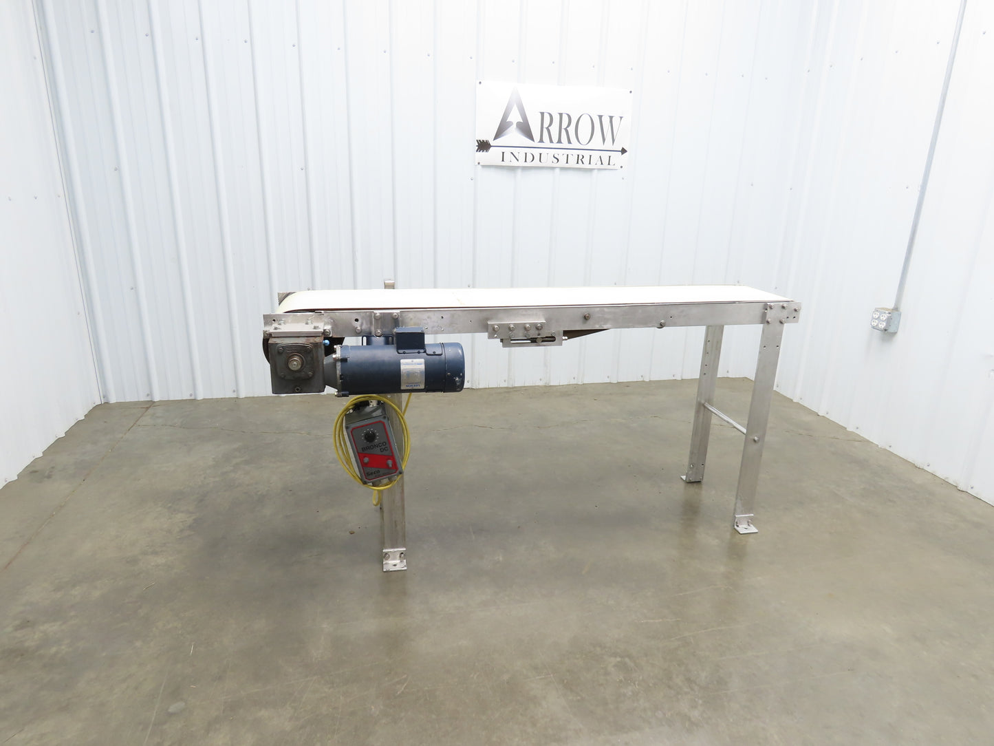 14"x 71"L Aluminum Belt Conveyor 12" Belt 115V Variable Speed 144FPM