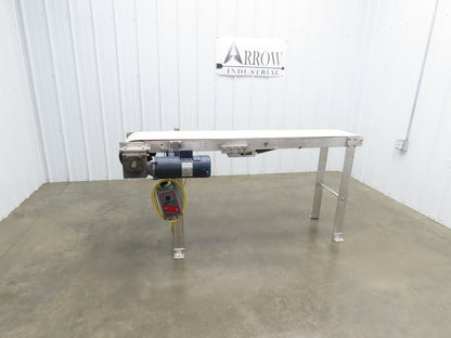 14"x 71"L Aluminum Belt Conveyor 12" Belt 115V Variable Speed 144FPM