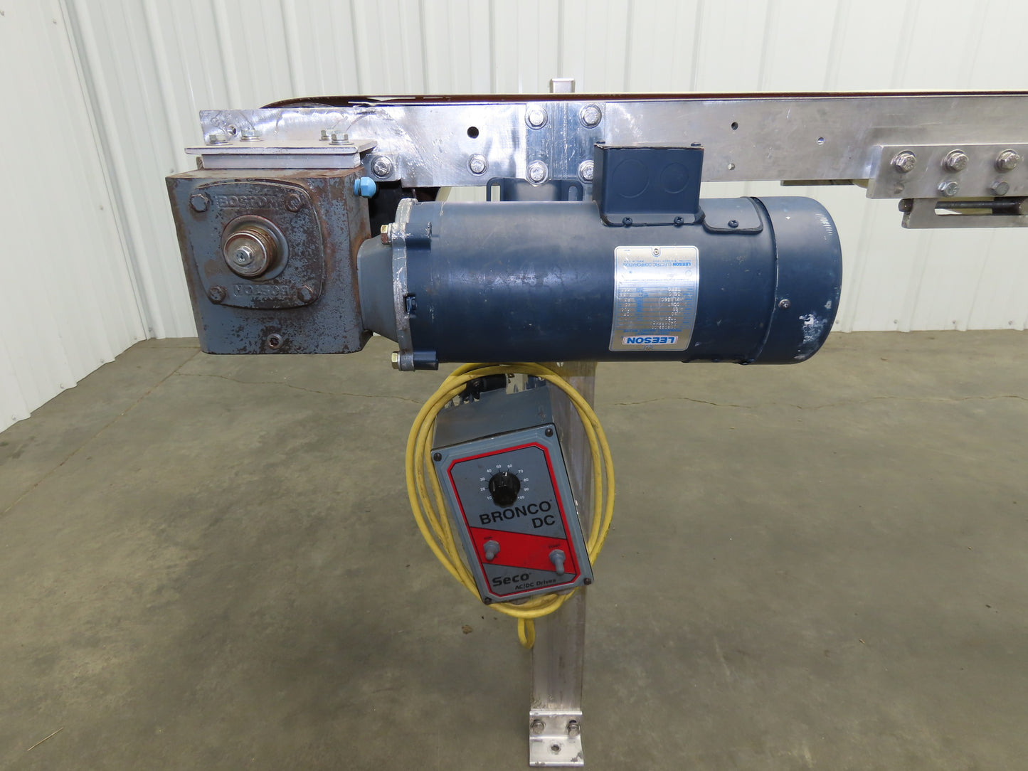 14"x 71"L Aluminum Belt Conveyor 12" Belt 115V Variable Speed 144FPM