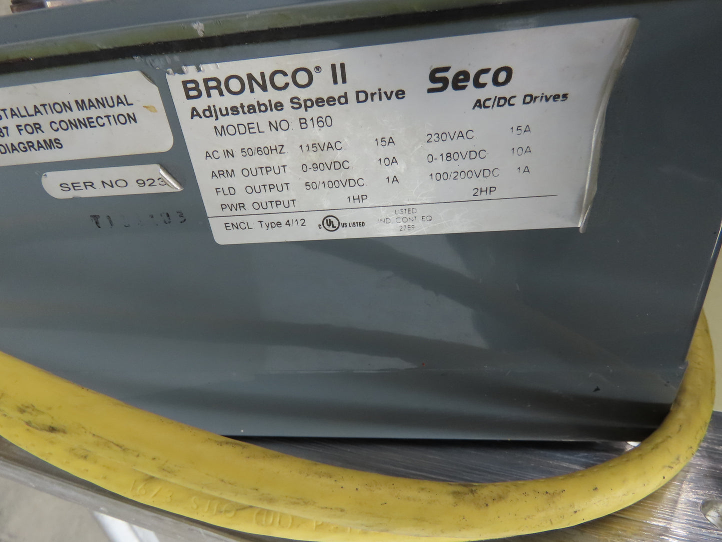 14"x 71"L Aluminum Belt Conveyor 12" Belt 115V Variable Speed 144FPM