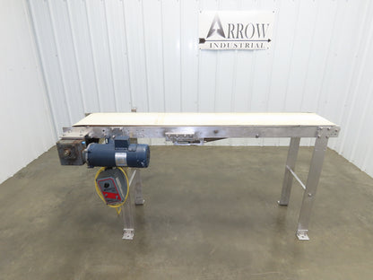 14"x 71"L Aluminum Belt Conveyor 12" Belt 115V Variable Speed 144FPM