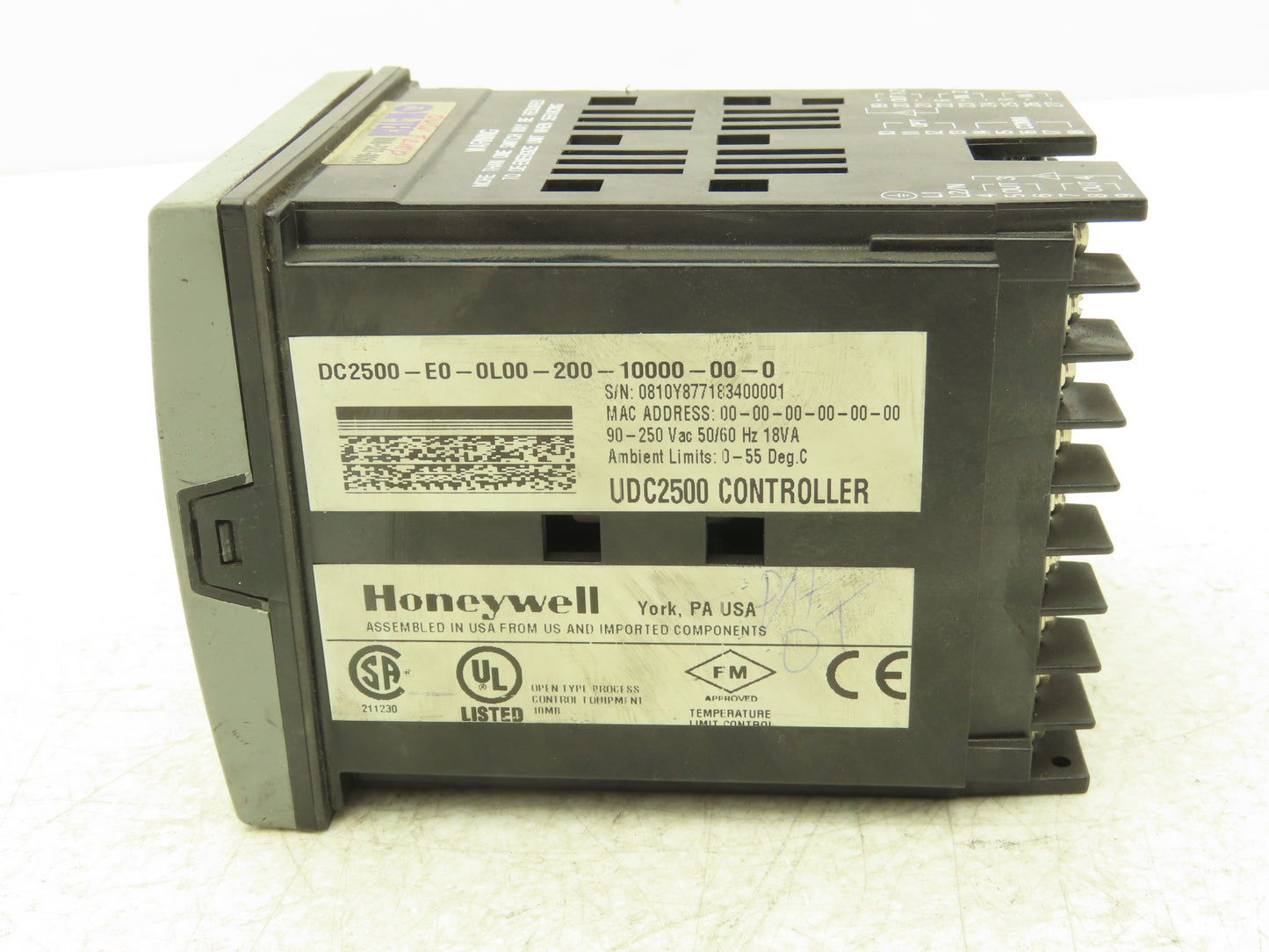 Honeywell UDC2500 Digital Temperature Controller DC2500-E0-0L00-200-10000-00-0