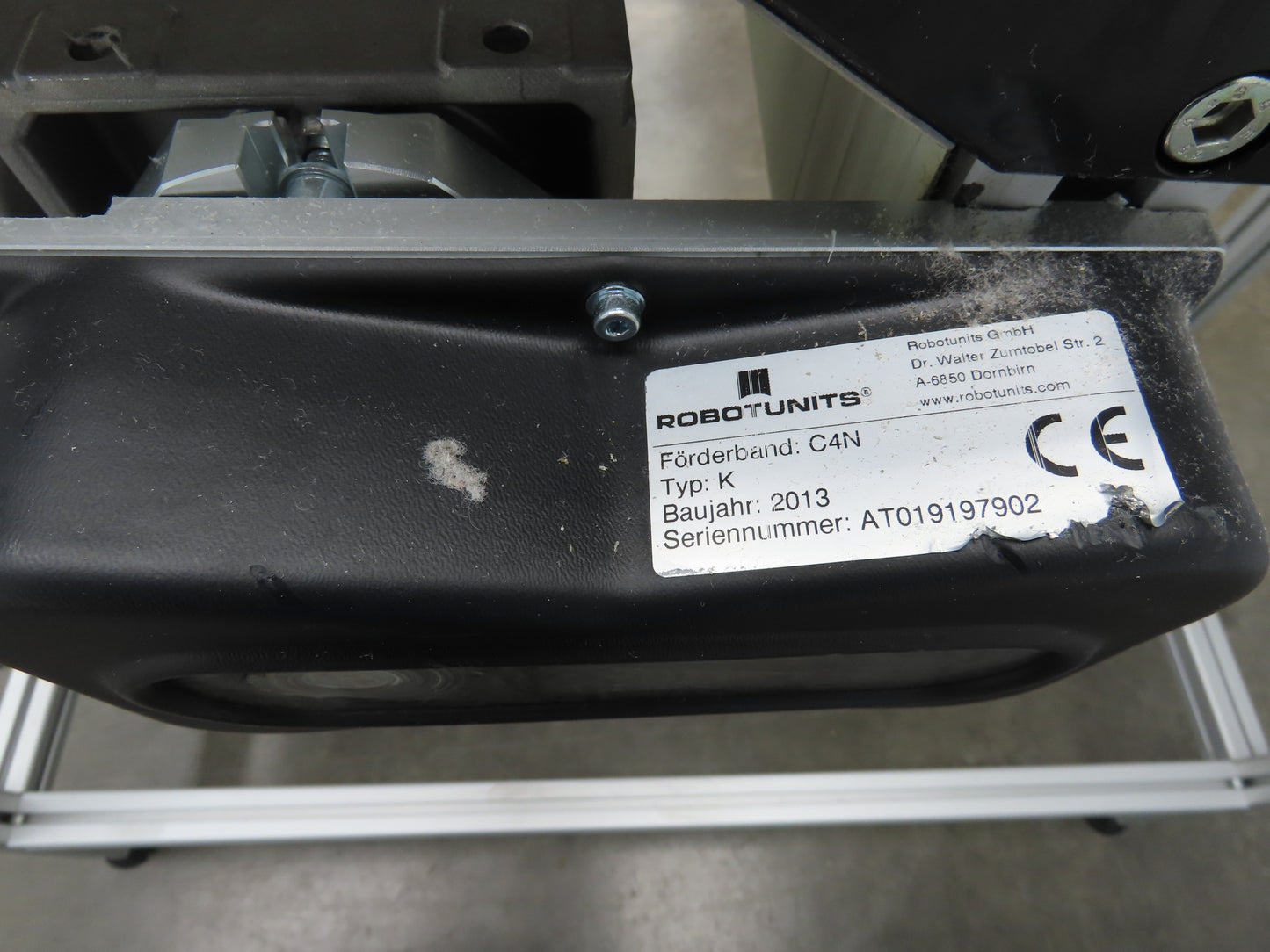 RobotUnits Type K Belt Conveyor 15.75"W x 60"L Variable Speed Center Drive 115V