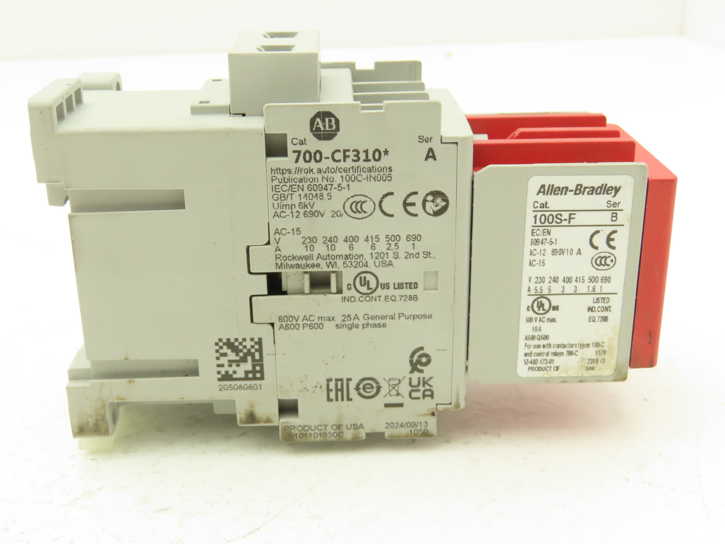 Allen Bradley 700S-CF620DC Safety Control Relay 10A 600V 120VAC Coil Ser A