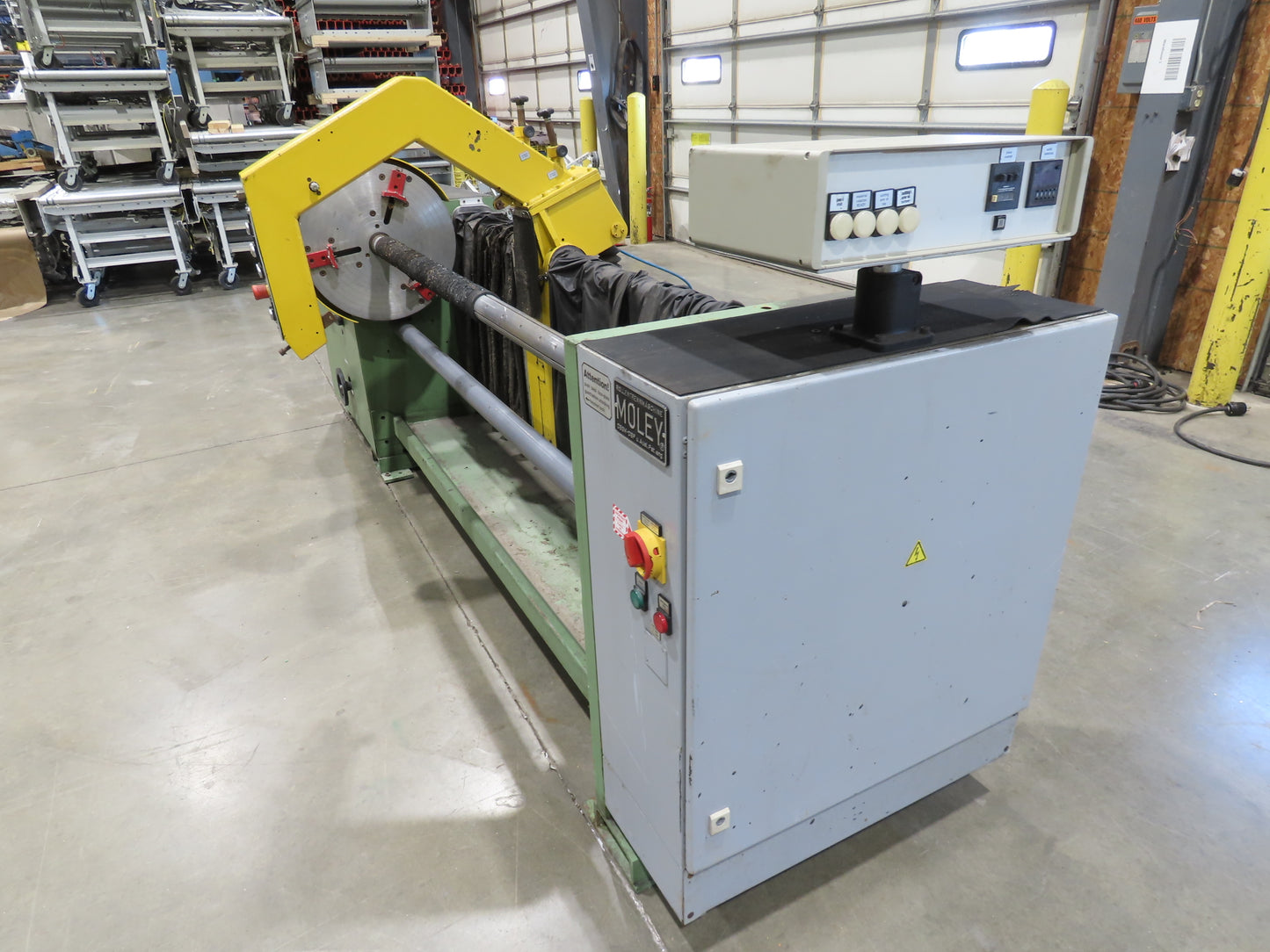 Hillesheimer Moley M1600 Automatic Roll Cutting Slitting Machine *Needs Repair