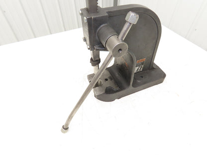 Dake Model No 0 Bench Top Arbor Press 1-1/2 Ton 4.5" Throat 7.75" Stroke