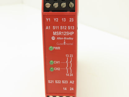Allen Bradley 440R-D23171 Guardmaster MSR125HP Safety Relay Unit 24VDC Ser A