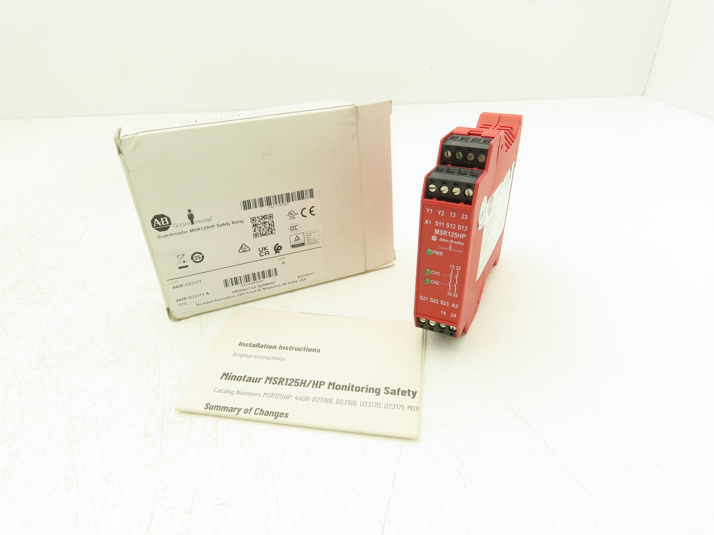 Allen Bradley 440R-D23171 Guardmaster MSR125HP Safety Relay Unit 24VDC Ser A