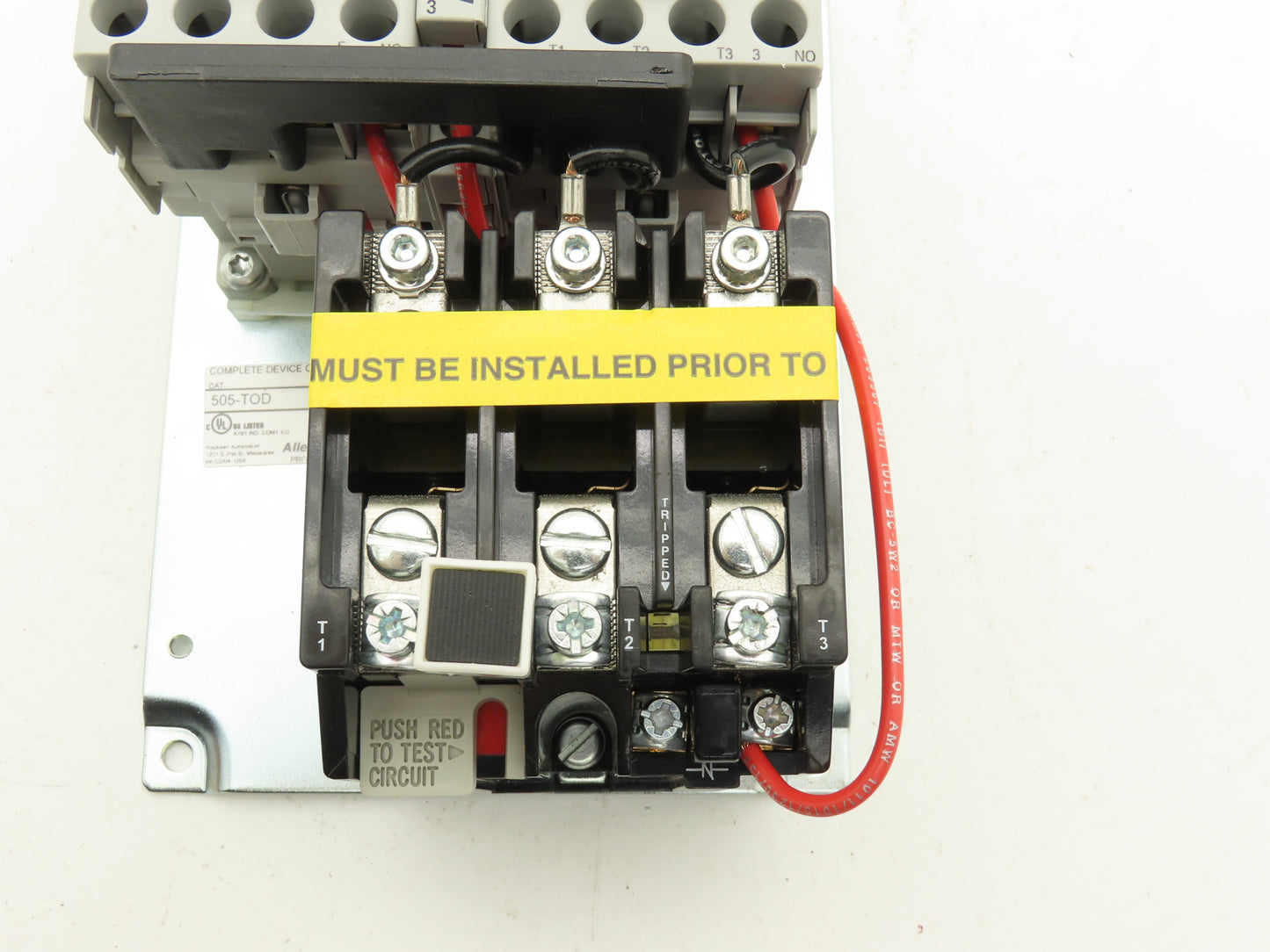 Allen Bradley 505-TOD Size 00 Reversing Starter Contactor 32A 600V 3PH 120V Coil