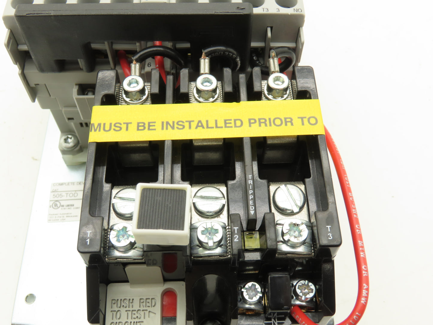 Allen Bradley 505-TOD Size 00 Reversing Starter Contactor 32A 600V 3PH 120V Coil