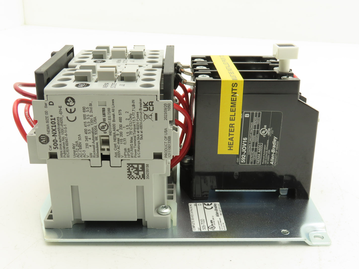 Allen Bradley 505-TOD Size 00 Reversing Starter Contactor 32A 600V 3PH 120V Coil