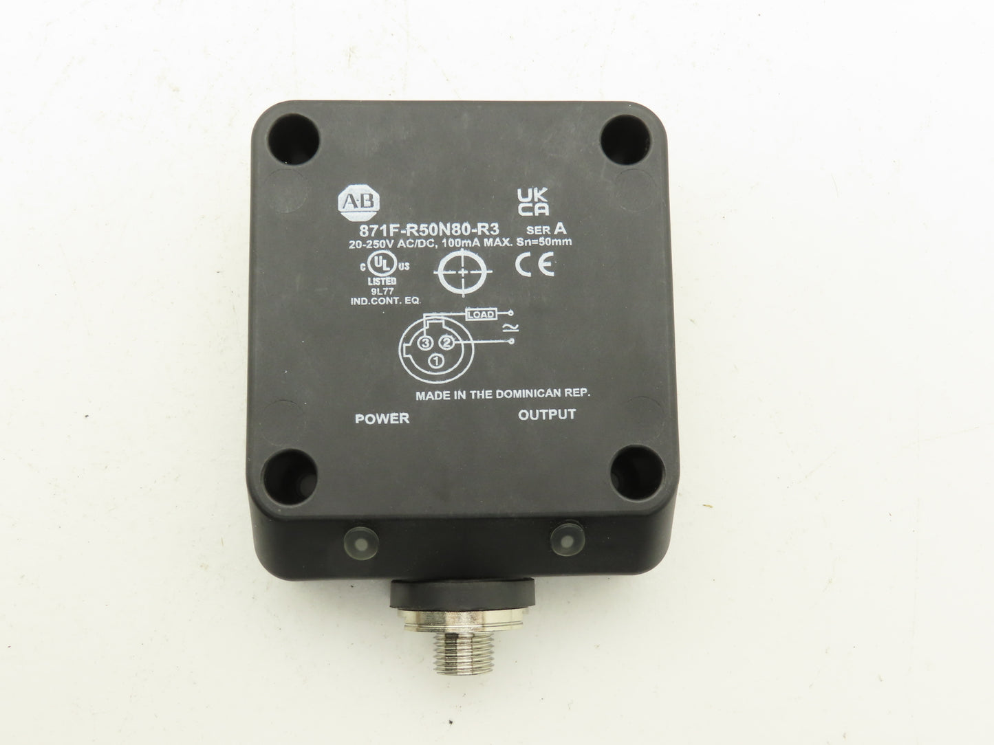 Allen Bradley 871F-R50N80-R3 Flat Pack Proximity Sensor 50mm Sensing 20-250V