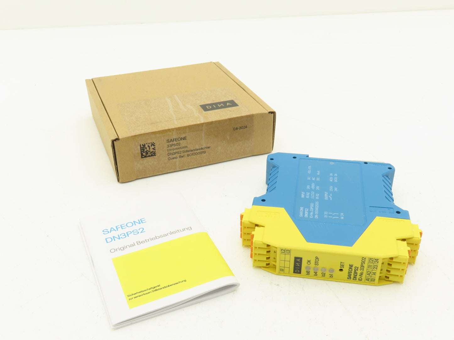 SAFEONE DN3PS2 Standstill Motor Speed Safety Monitor Module 33PS02