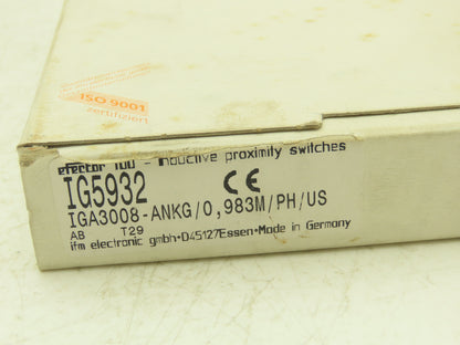 IFM Efector IG5932 Proximity Sensor Switch Capacitive 18mm IGA3008-ANKG Lot of 2