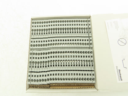 Allen Bradley 1492-L4T Feed-Through Terminal Block Gray 4mm Sq 800V Lot of 50