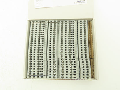Allen Bradley 1492-L4T Feed-Through Terminal Block Gray 4mm Sq 800V Lot of 50