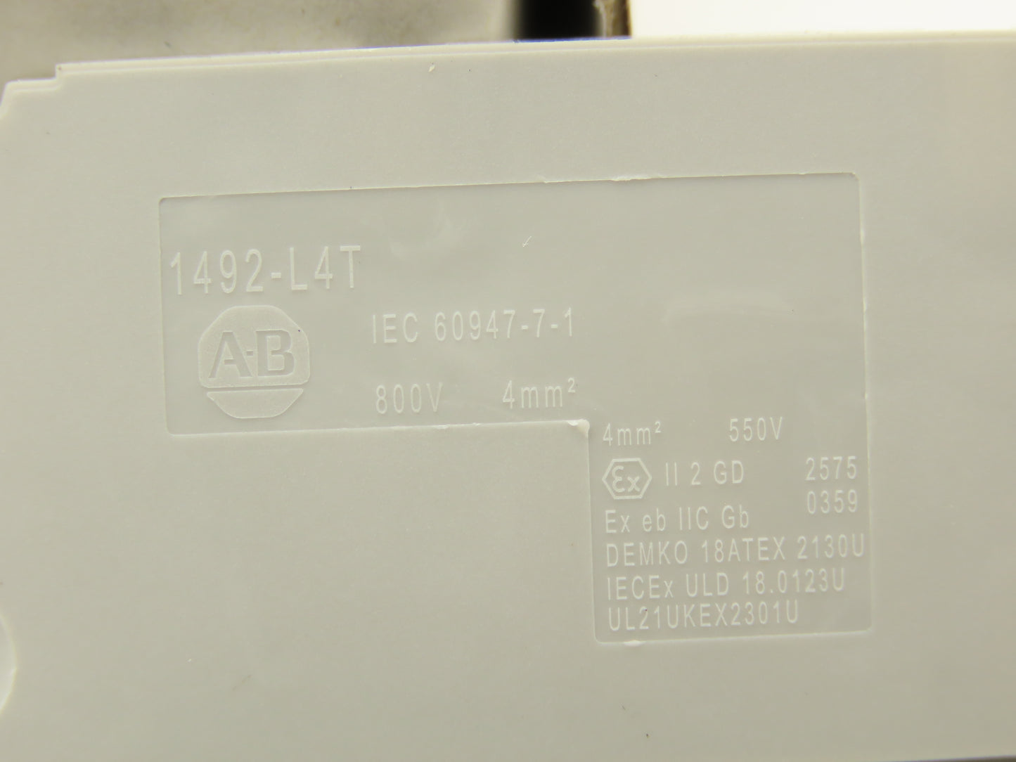 Allen Bradley 1492-L4T Feed-Through Terminal Block Gray 4mm Sq 800V Lot of 50