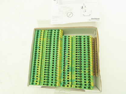 Allen Bradley 1492-LG4T Ground Terminal Block Gray 4mm Sq 800V Lot of 47