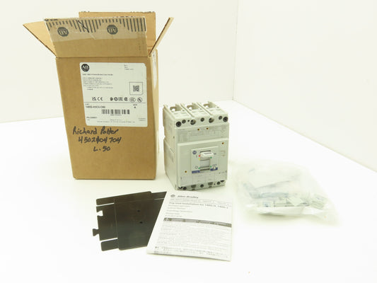 Allen Bradley 140GH3C3C60 60A Circuit Breaker 480V 3PH Molded Case 3 pole Ser. A