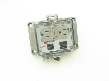 Grace Port P-R2-K3RF3 P-R2-K3RF3 GFCI N12/4 Ethernet Interface 3A CB 120VAC