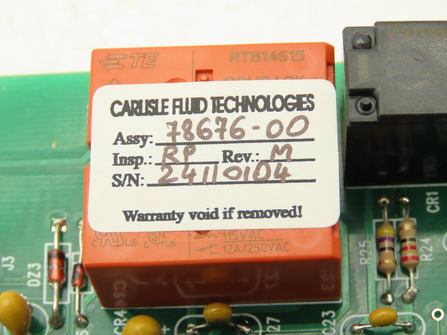 Ransburg 78676-00 PCB Printed Circuit Board Voltage Controller