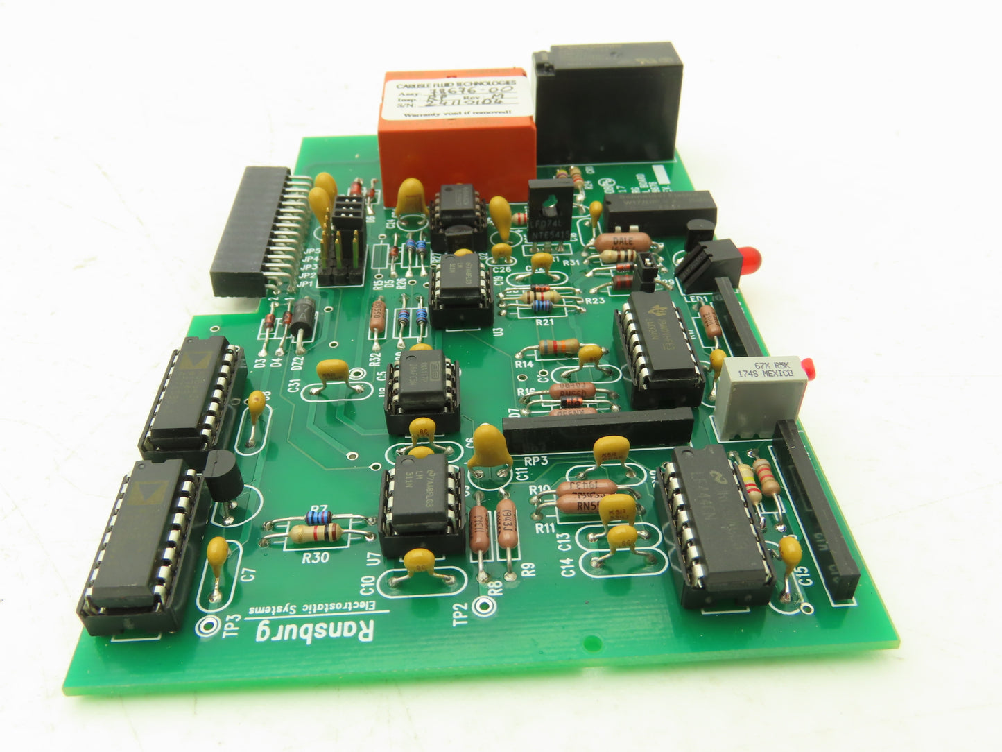 Ransburg 78676-00 PCB Printed Circuit Board Voltage Controller