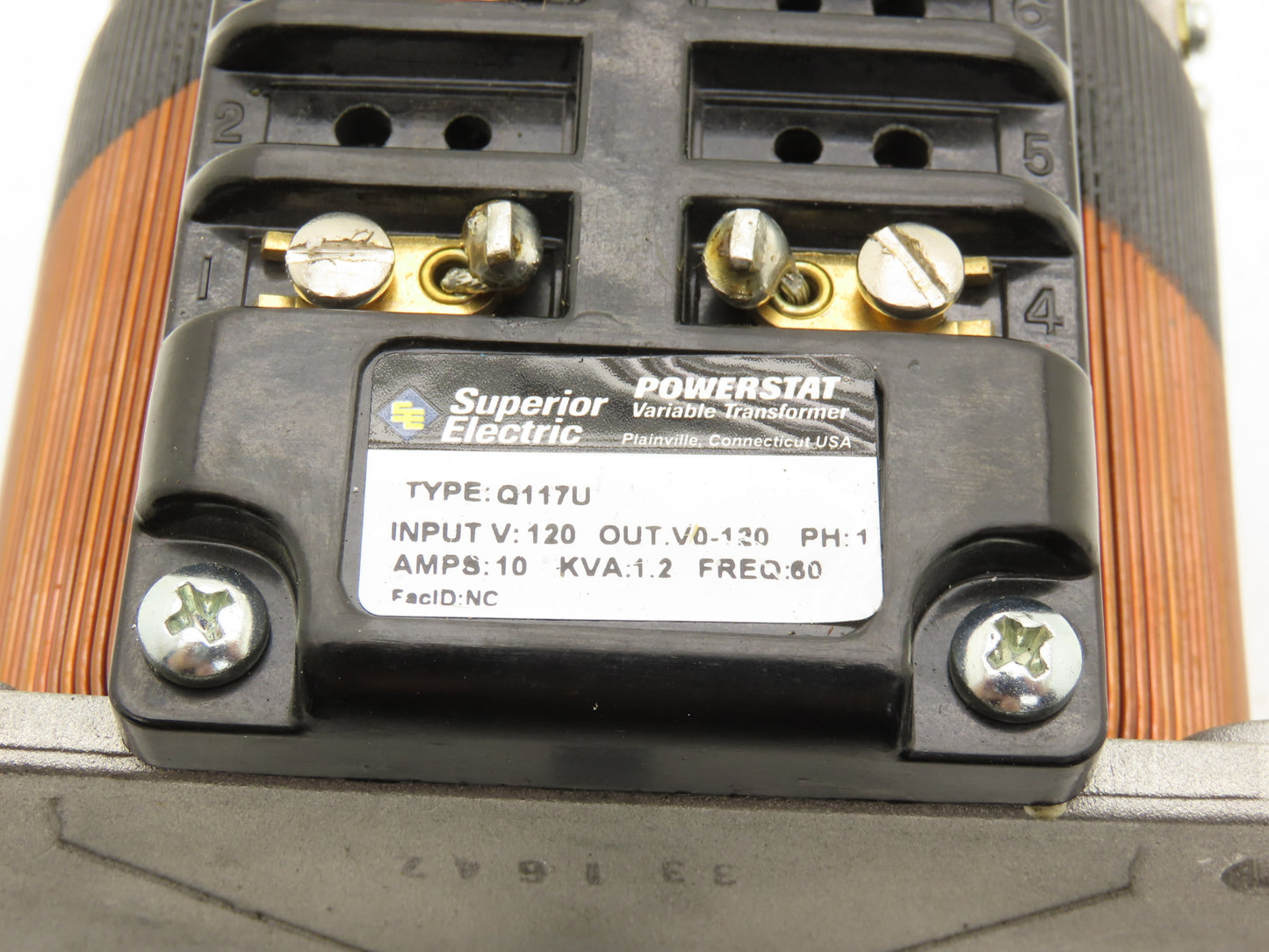 Superior Electric Q117U Powerstat Variable Transformer Variac 1.2Kva 120V 1PH