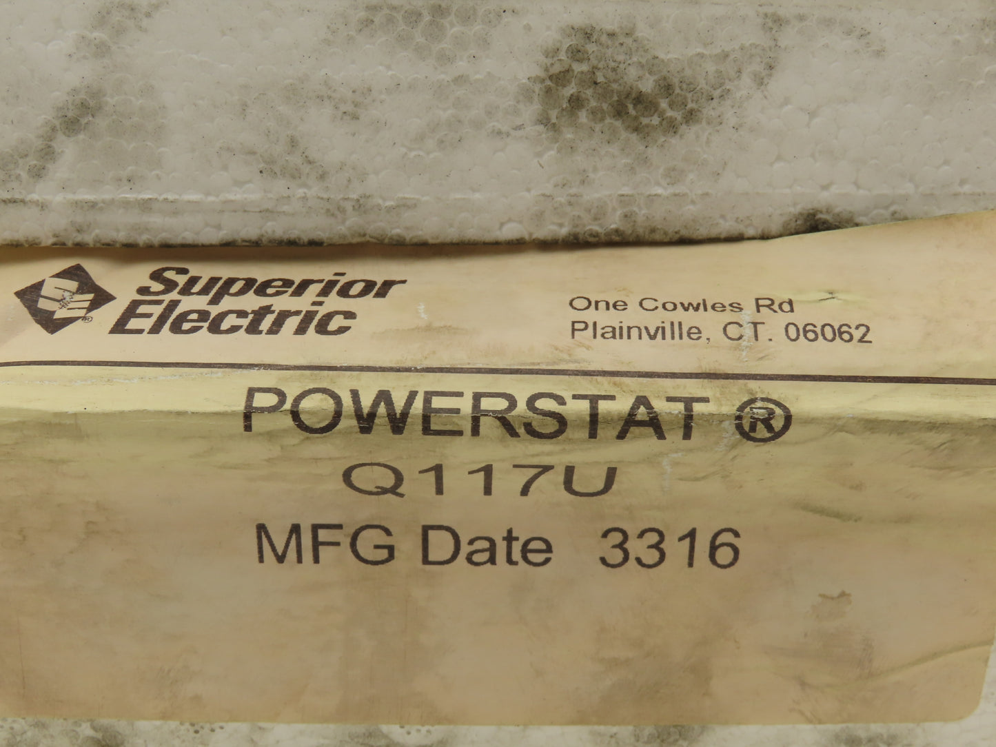 Superior Electric Q117U Powerstat Variable Transformer Variac 1.2Kva 120V 1PH