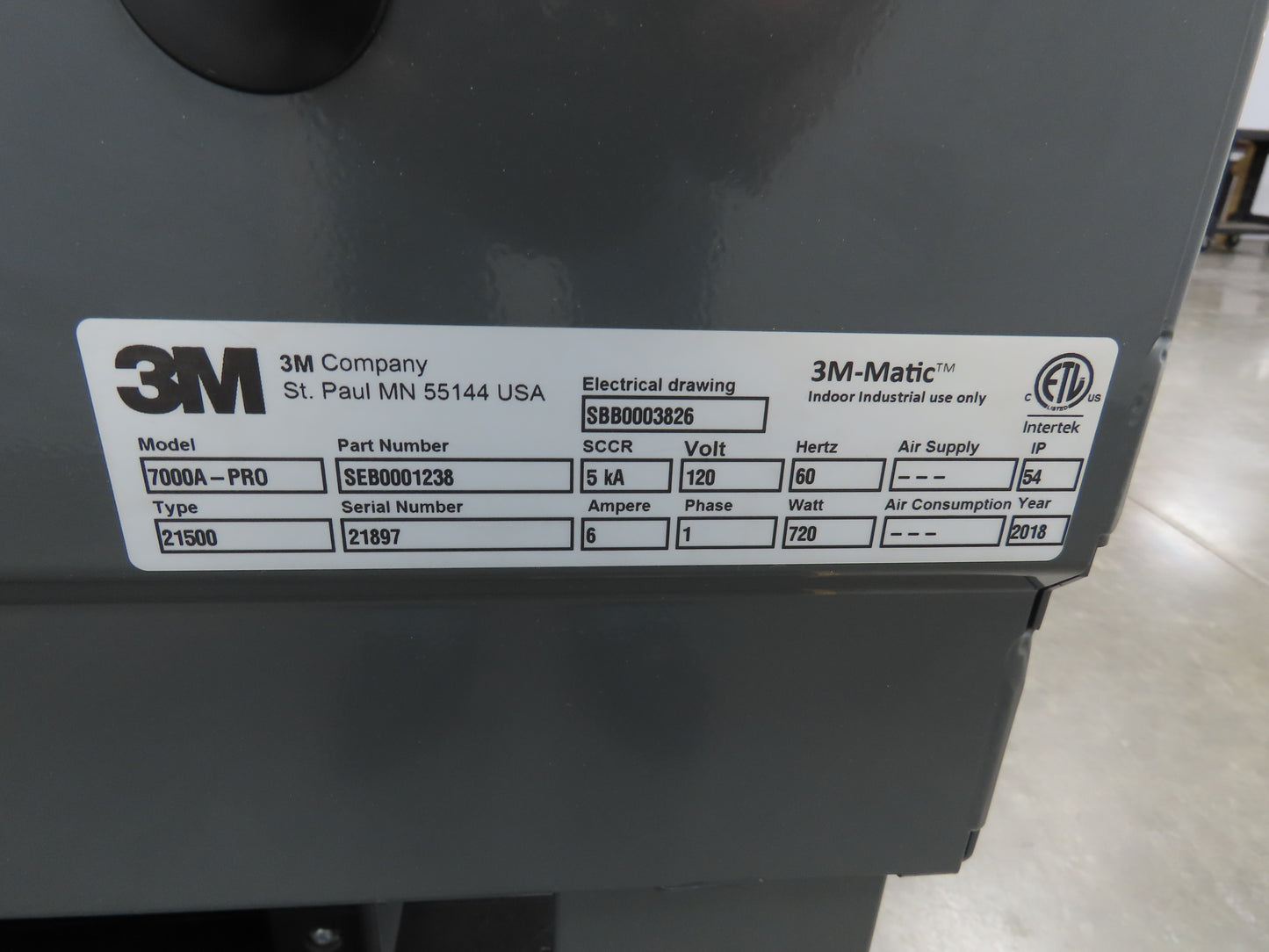 3M-Matic 7000A-PRO Carton Sealer Adjustable Case Sealing 120V Top Bottom Taper