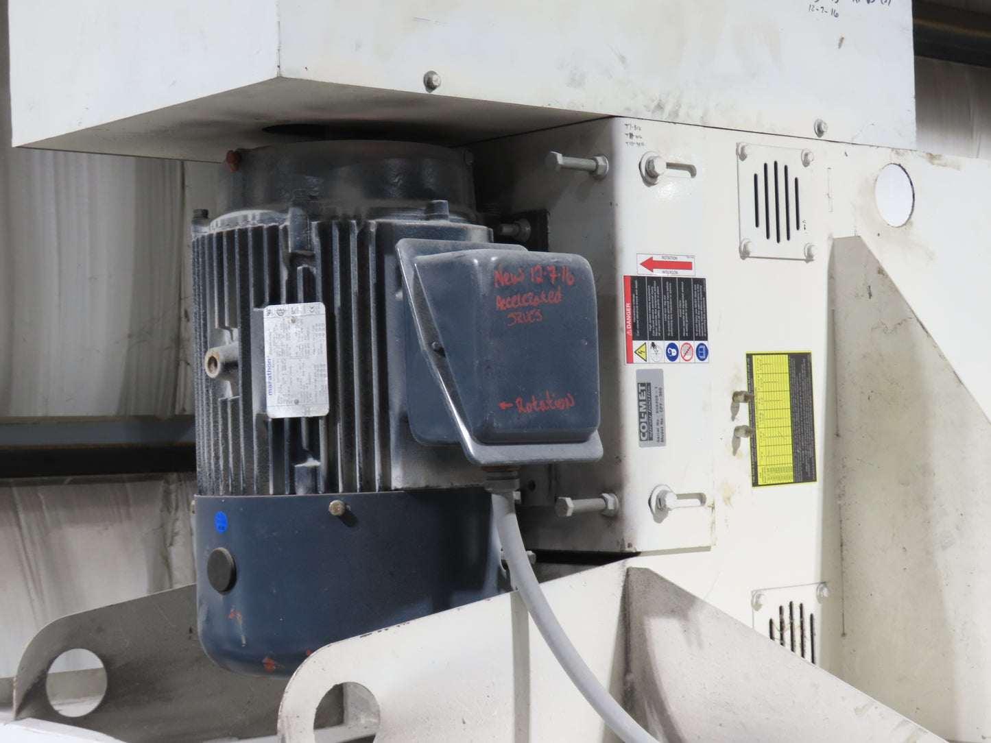 Col-Met Spray Booth Air Make Up EZ Heat Cure Unit 5MBTUH 46000CFM 30Hp 460V