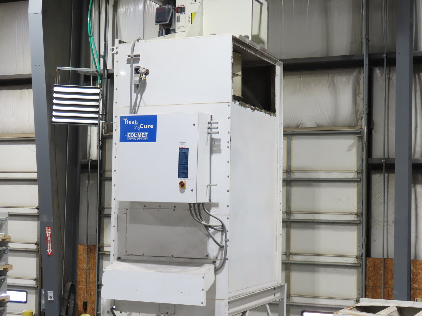 Col-Met Spray Booth Air Make Up EZ Heat Cure Unit 5MBTUH 46000CFM 30Hp 460V