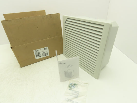 Hoffman TFP101 Side-Mount Filter Fan Type 1 115V 215CFM Light Gray Composite