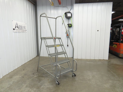 PW Platforms N/A Rolling Ladder 5 Step 14" Work Platform 50" Top Step