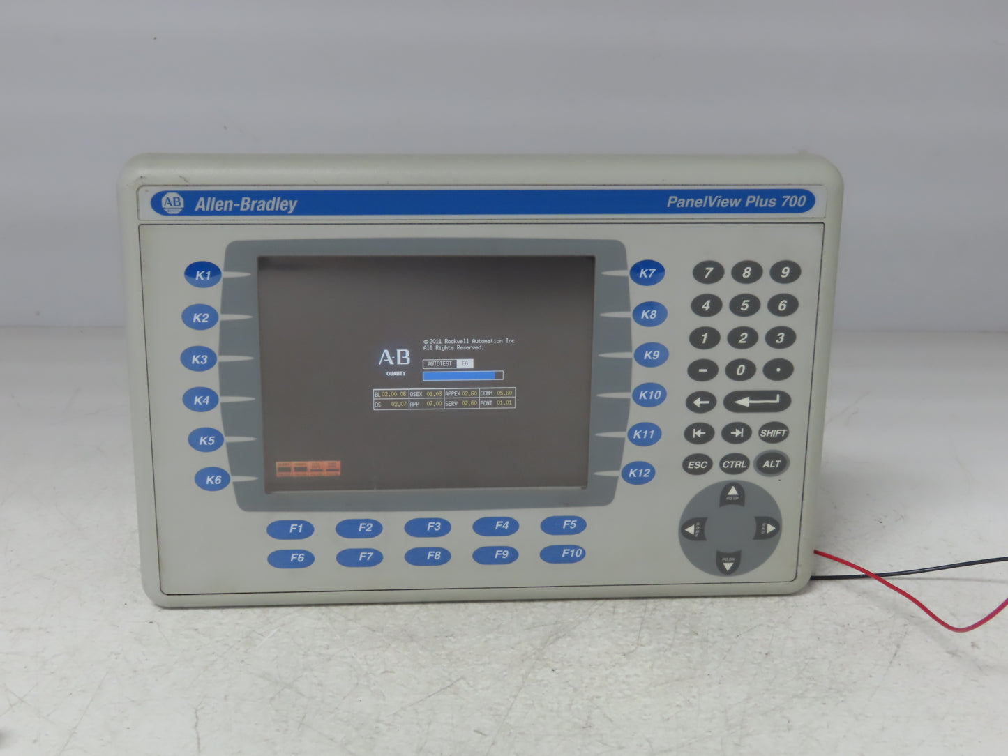 Allen Bradley 2711P-B7C4D8 HMI PanelView Plus 700 Operator Interface 24VDC