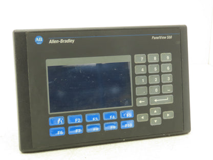 Allen Bradley 2711-B5A5X PanelView 550 HMI Control Panel Ser H FRN 4.48 100-240V