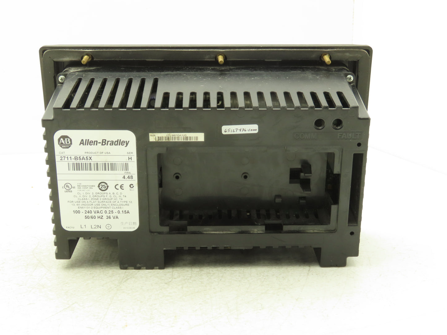Allen Bradley 2711-B5A5X PanelView 550 HMI Control Panel Ser H FRN 4.48 100-240V