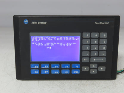 Allen Bradley 2711-B5A5X PanelView 550 HMI Control Panel Ser H FRN 4.48 100-240V
