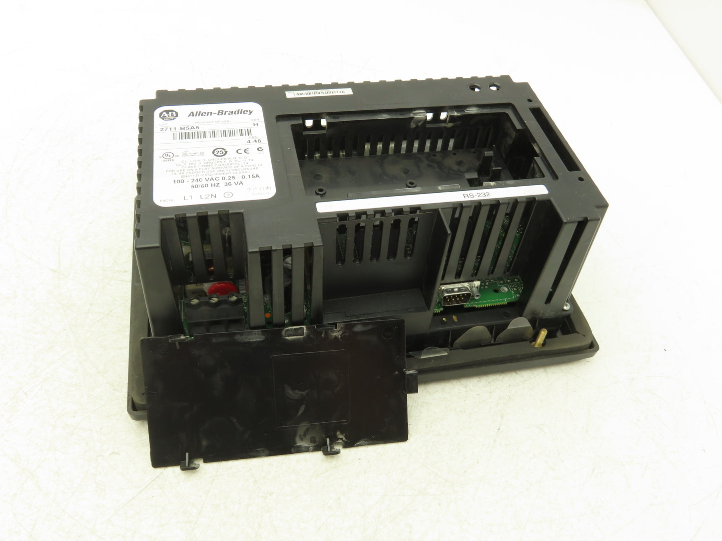 Allen Bradley 2711-B5A5 PanelView 550 HMI Control Panel Ser H FRN 4.48 100-240V